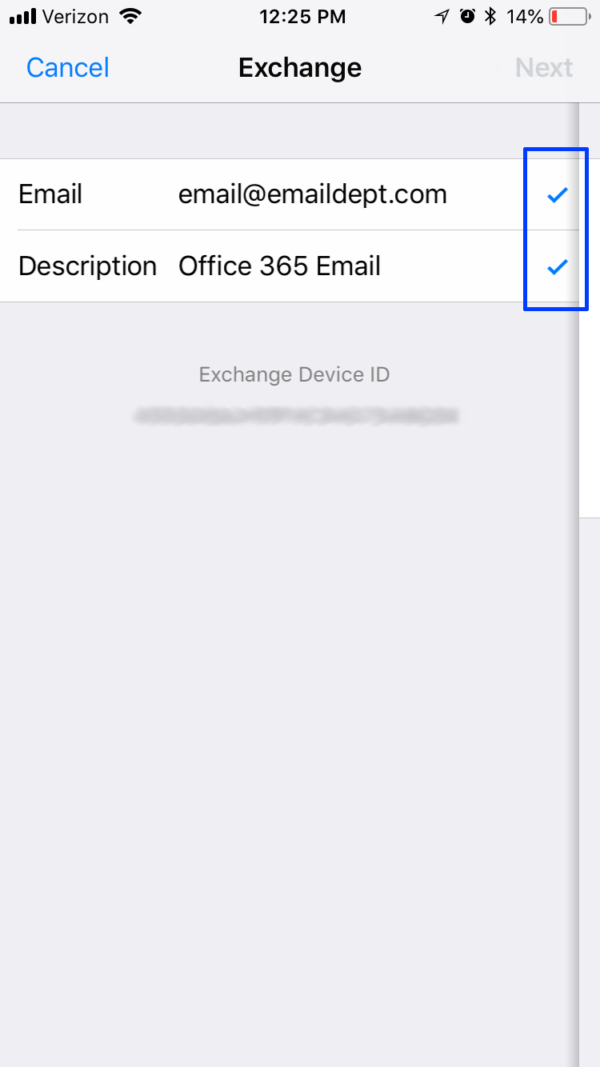 how to sync office 365 email with iphone